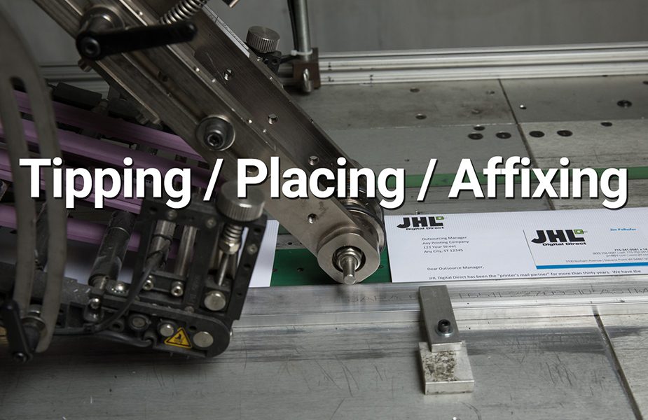 tipping placing affixing